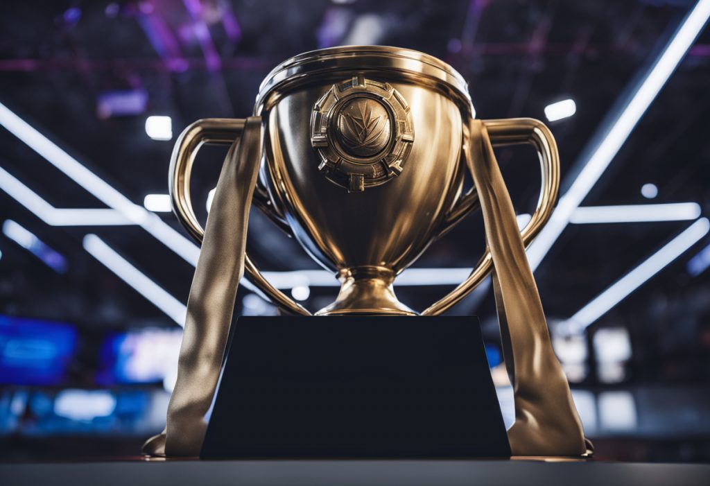 picture of an overwatch cup trophy